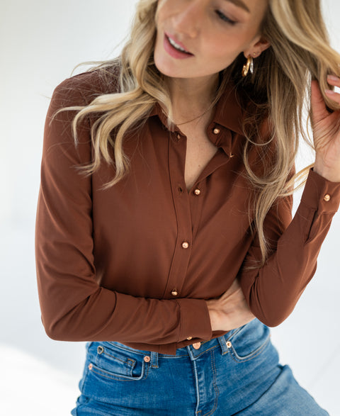 Travel blouse LA CHERISE Camel