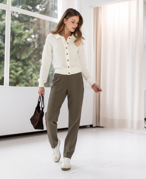 Pantalon LA ROBYN Taupe