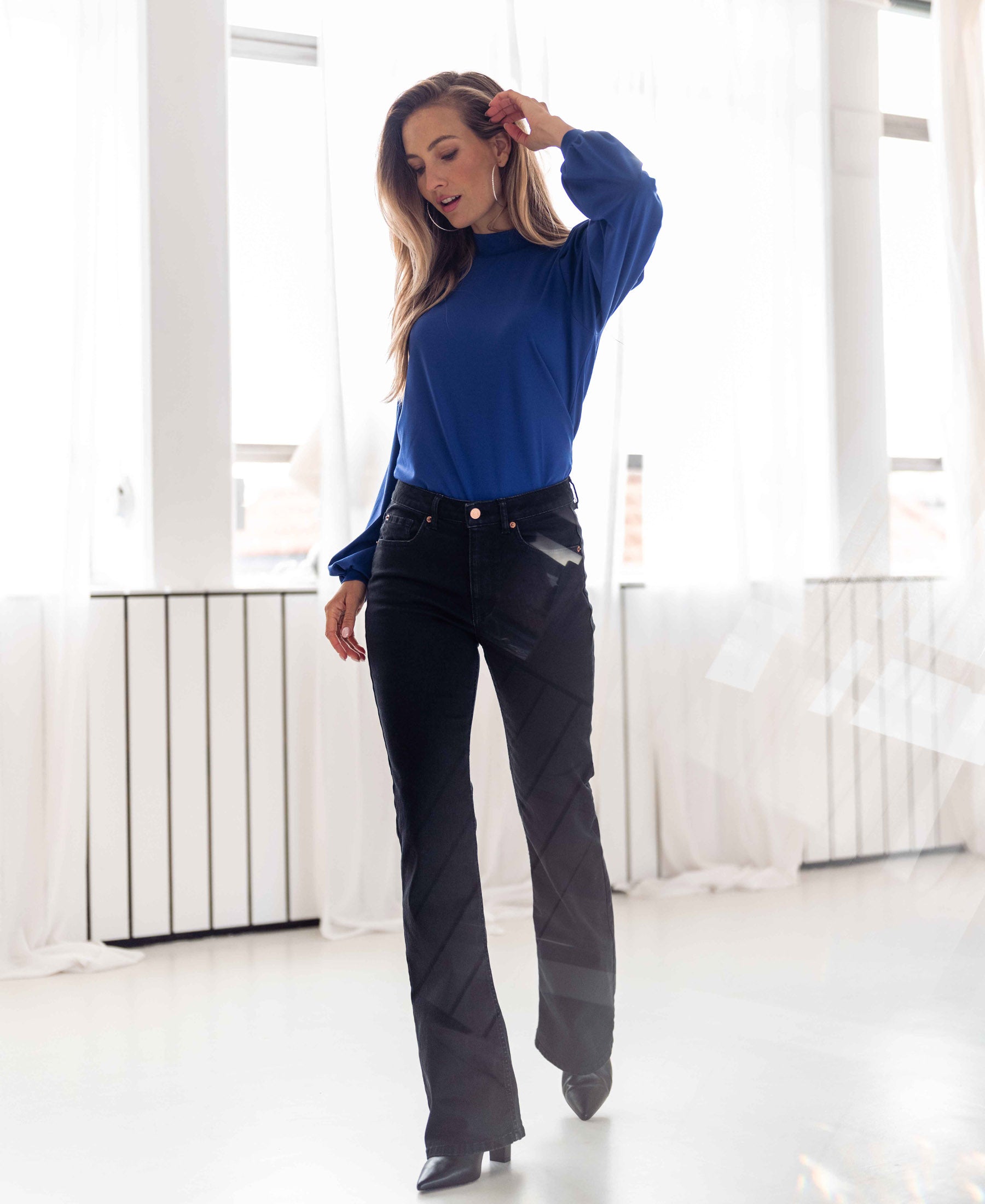 Jeans LES FLARES Black Denim