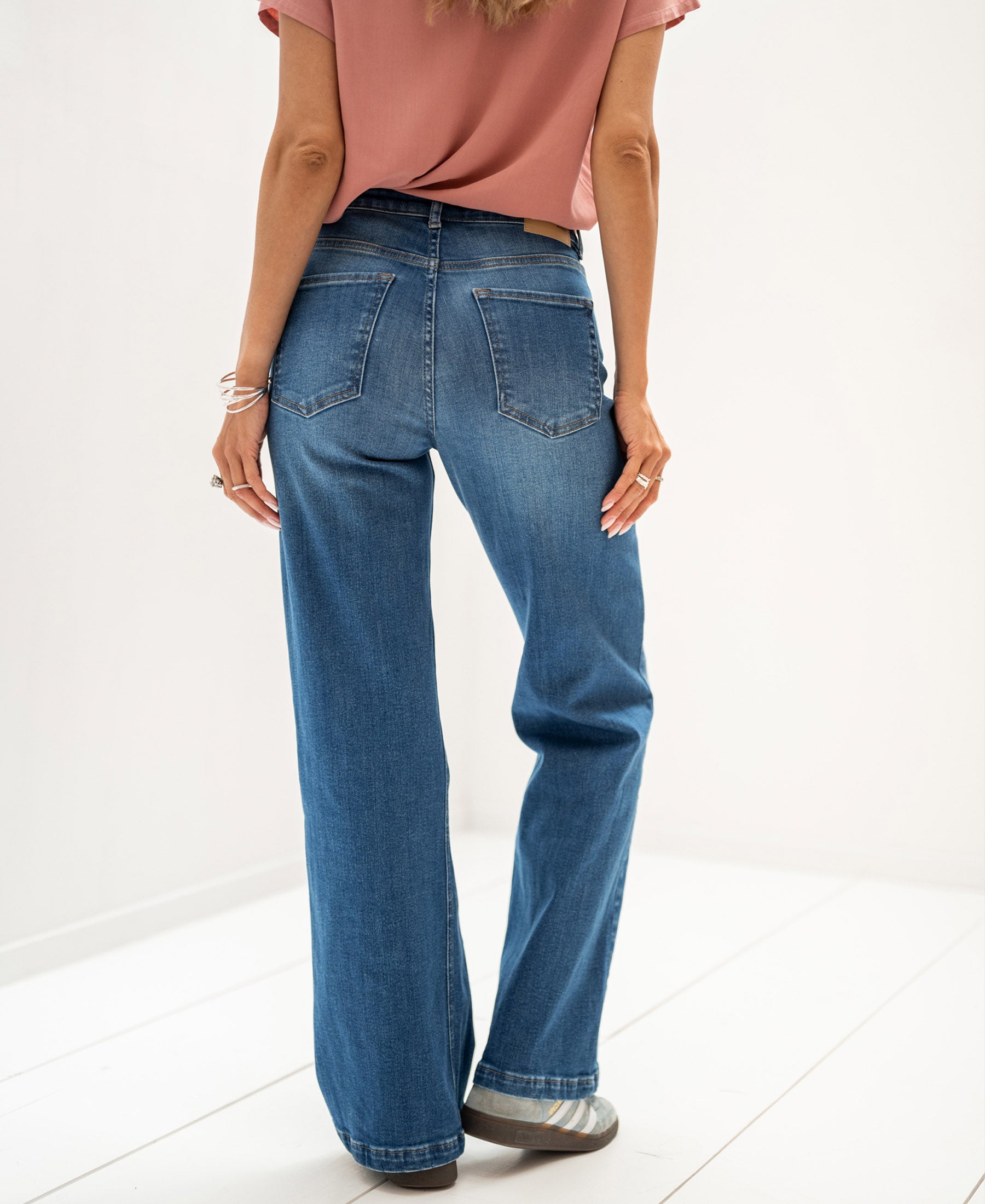 Wide leg jeans LES DEUX Stonewash