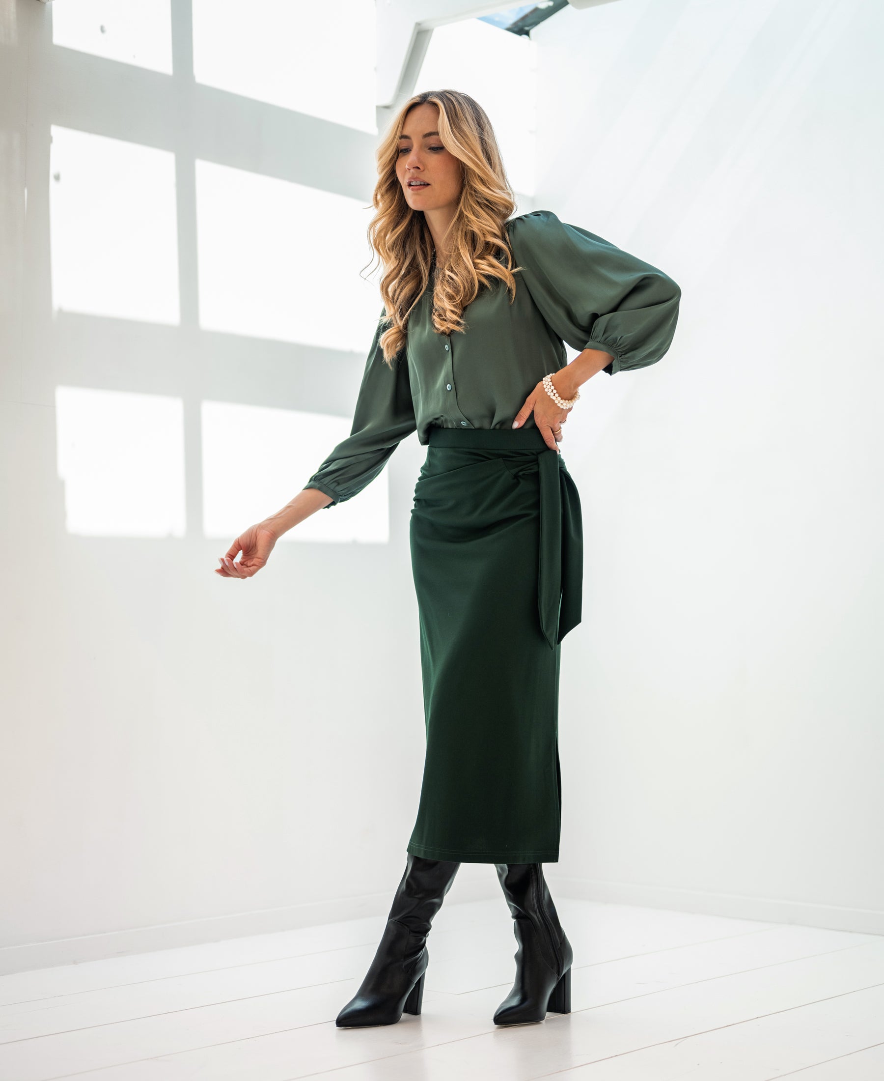 Travel skirt LE MAEL Dark green