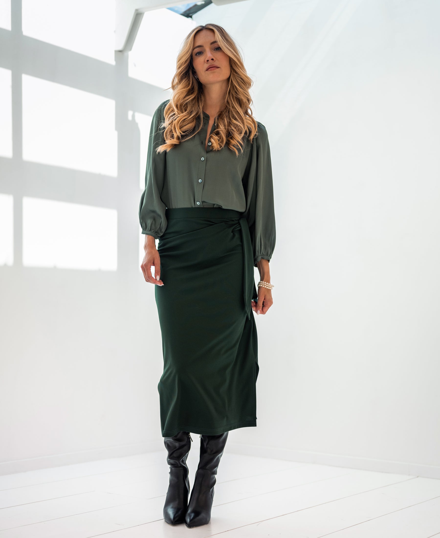 Travel skirt LE MAEL Dark green