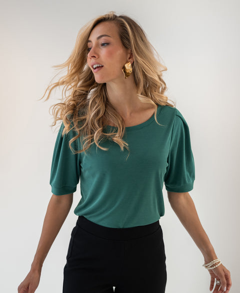 Rib T-shirt LA PHILA Paris Green