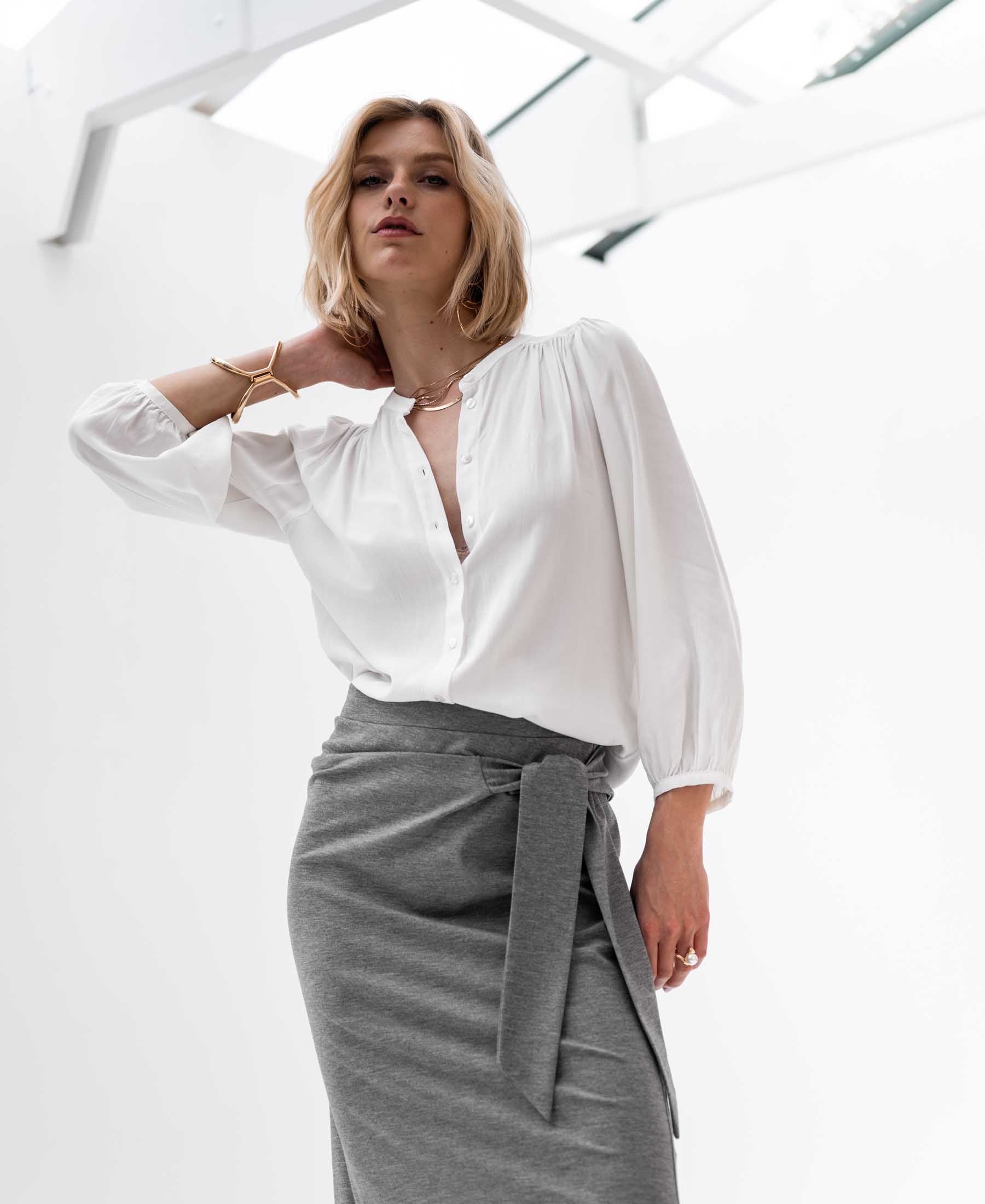 Travel skirt LE MAEL Gray melange