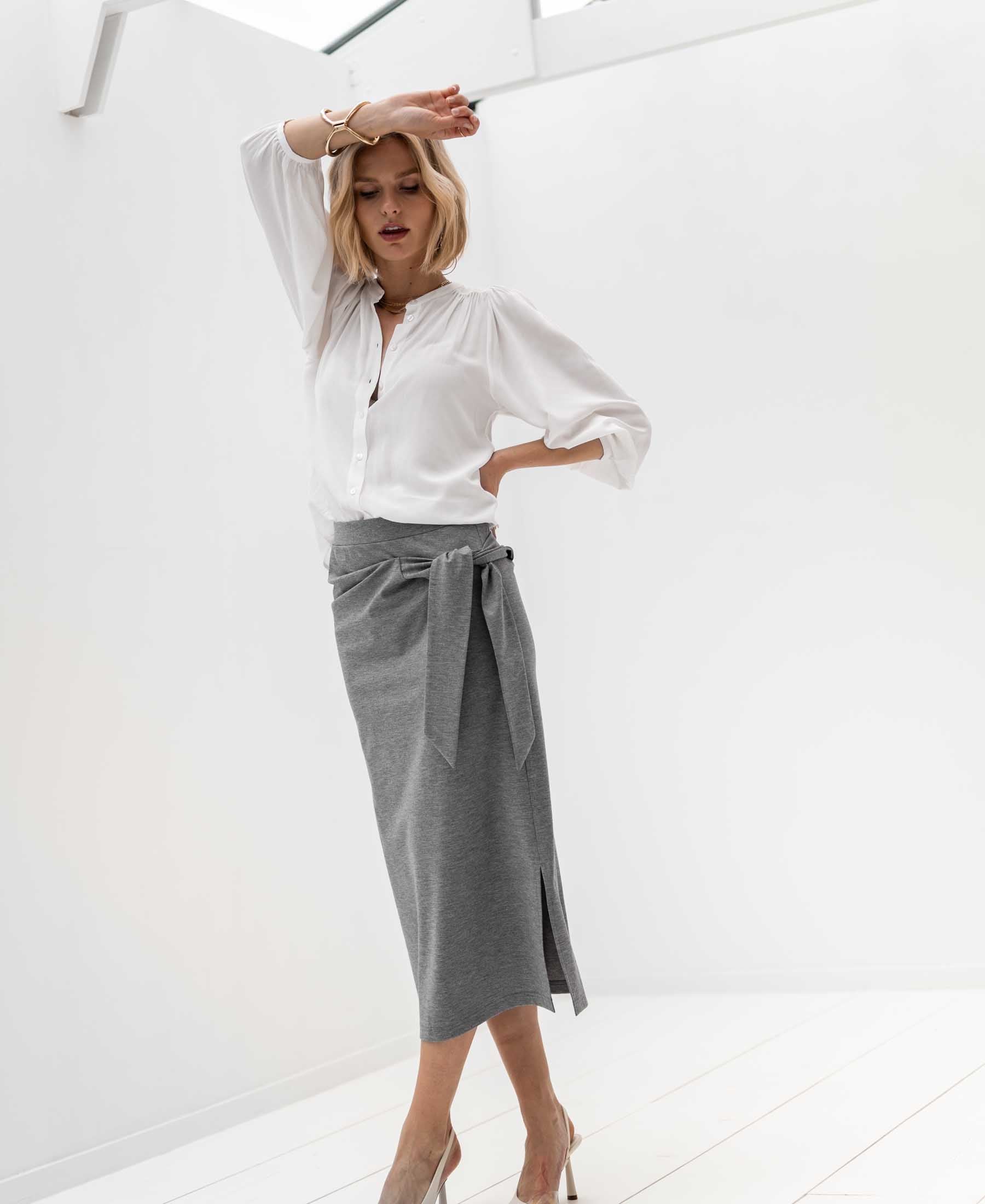 Travel skirt LE MAEL Gray melange