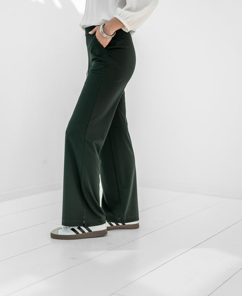 Travel trousers LES JULES Dark green