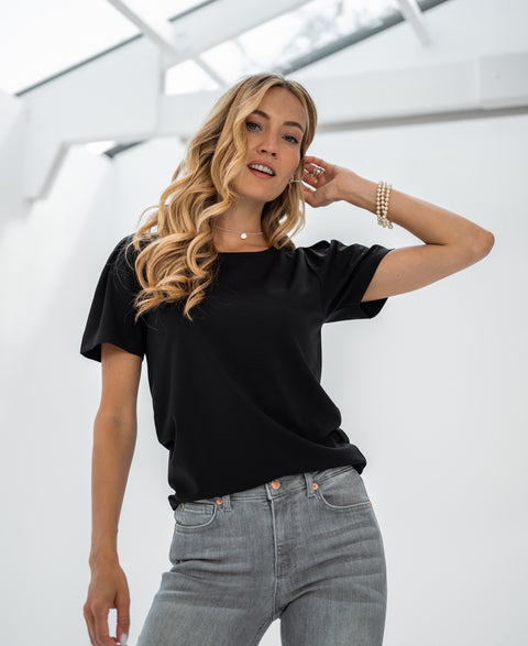 T-Shirt LA POPPY Zwart