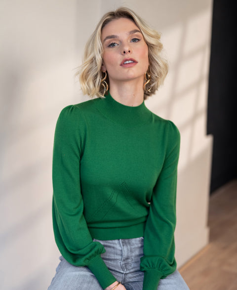 Turtleneck sweater LES SALLES Green