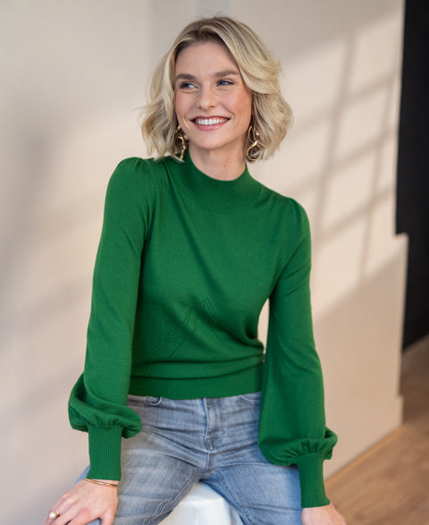 Turtleneck sweater LES SALLES Green