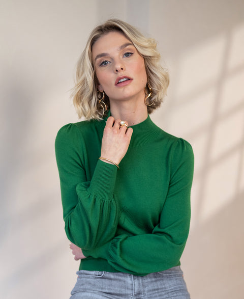 Turtleneck sweater LES SALLES Green