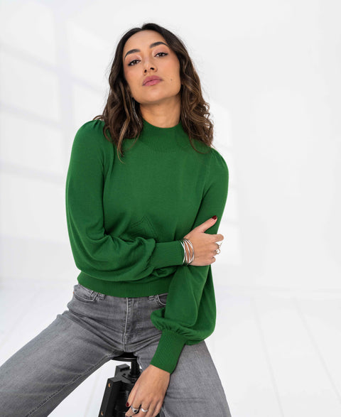 Turtleneck sweater LES SALLES Green