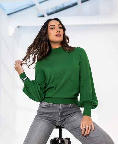 Turtleneck sweater LES SALLES Green