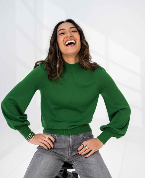 Turtleneck sweater LES SALLES Green