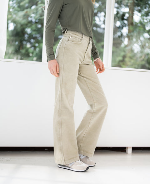 5-pocket pants LE YANNICK Light green