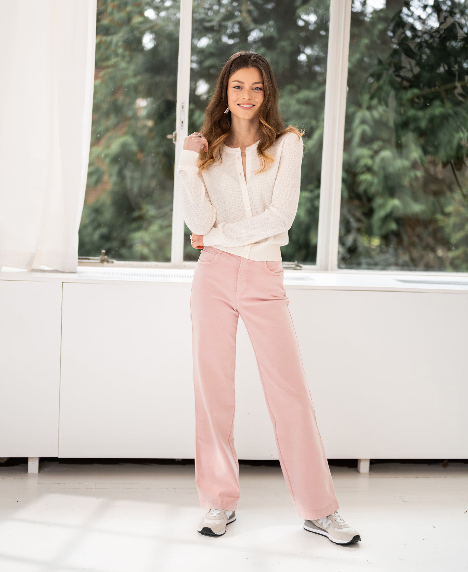 5-pocket pants LE YANNICK Roze