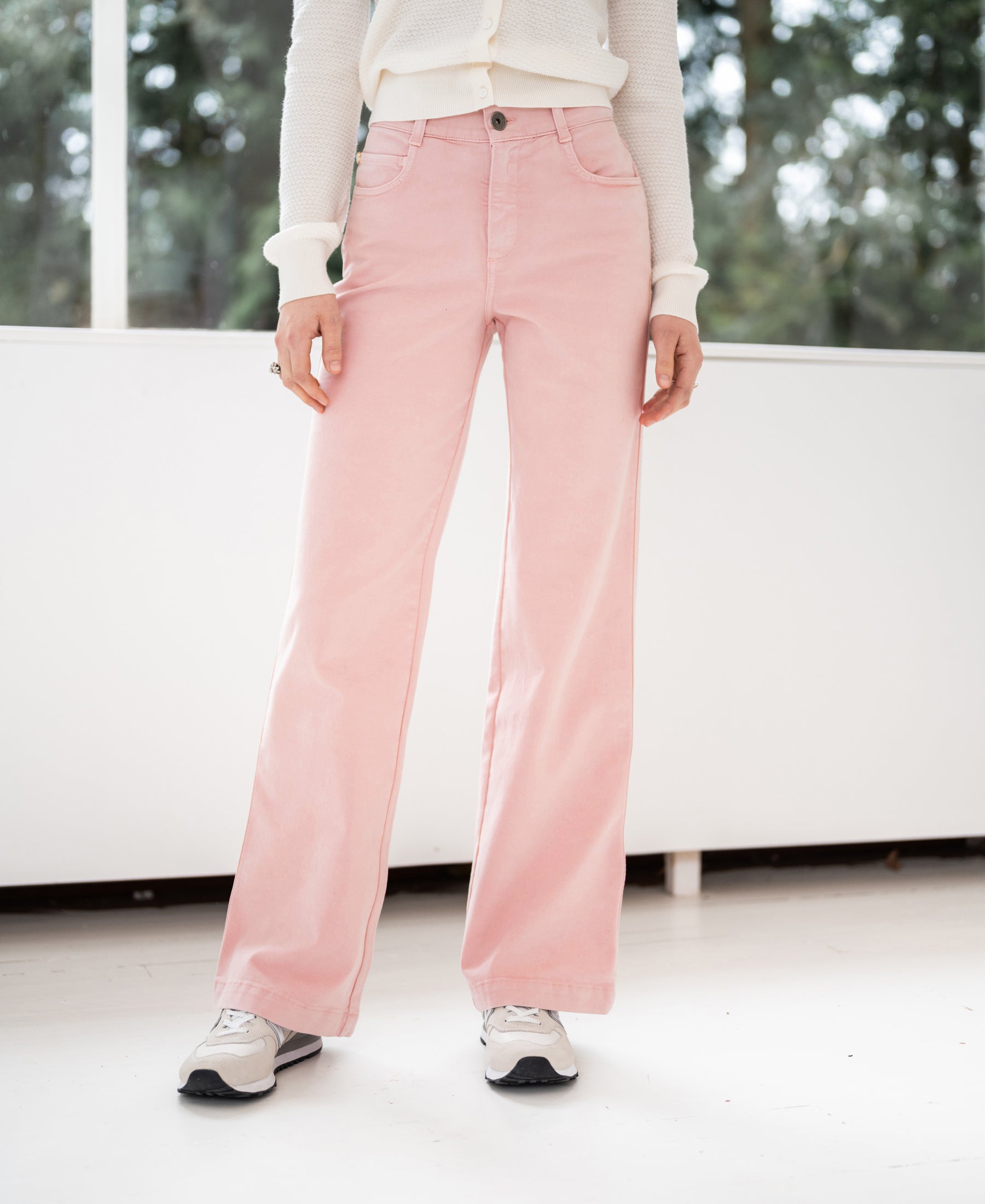 5-pocket pants LE YANNICK Roze