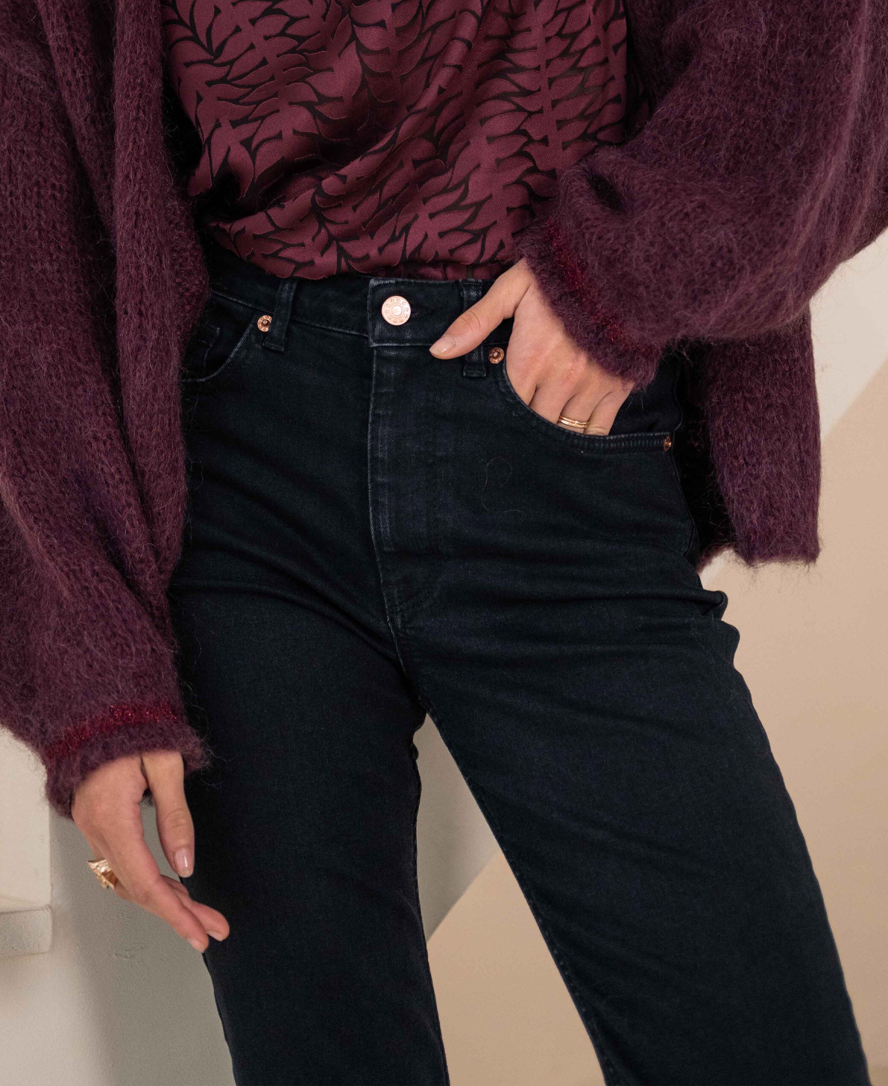 Jeans LES FLARES Black Denim