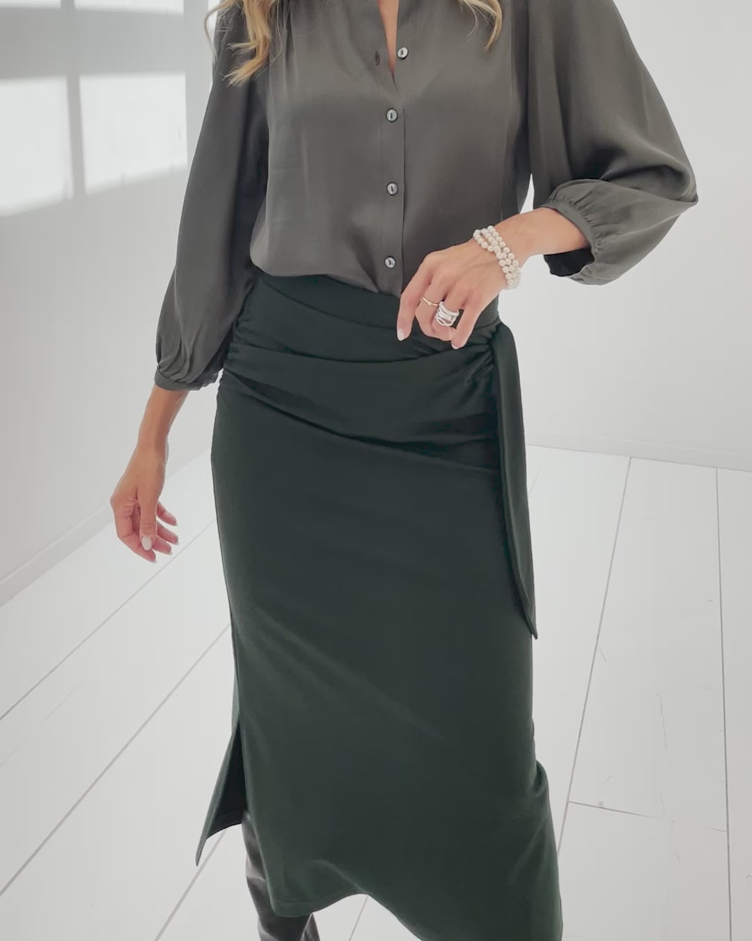 Travel skirt LE MAEL Dark green