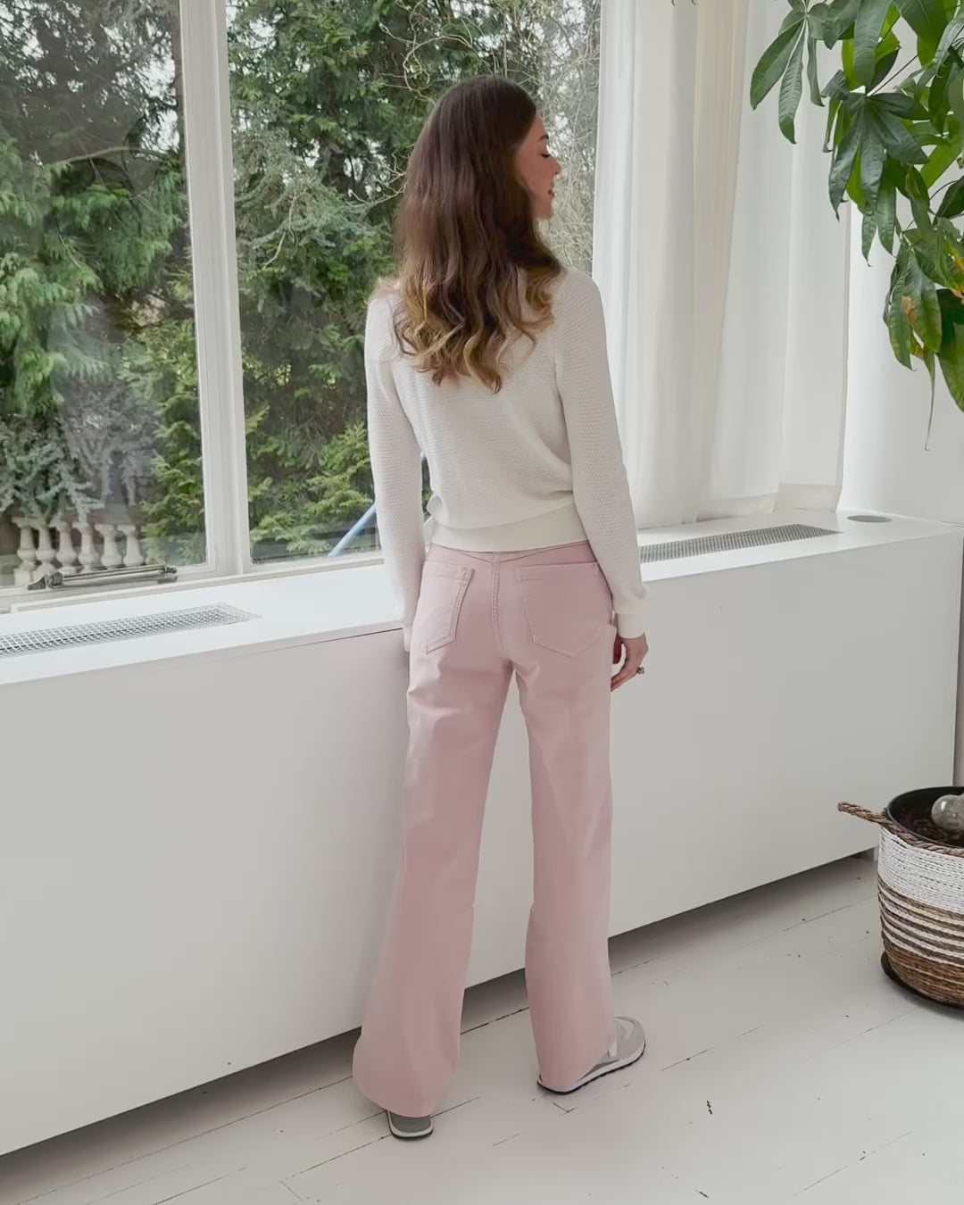 5-pocket pants LE YANNICK Roze