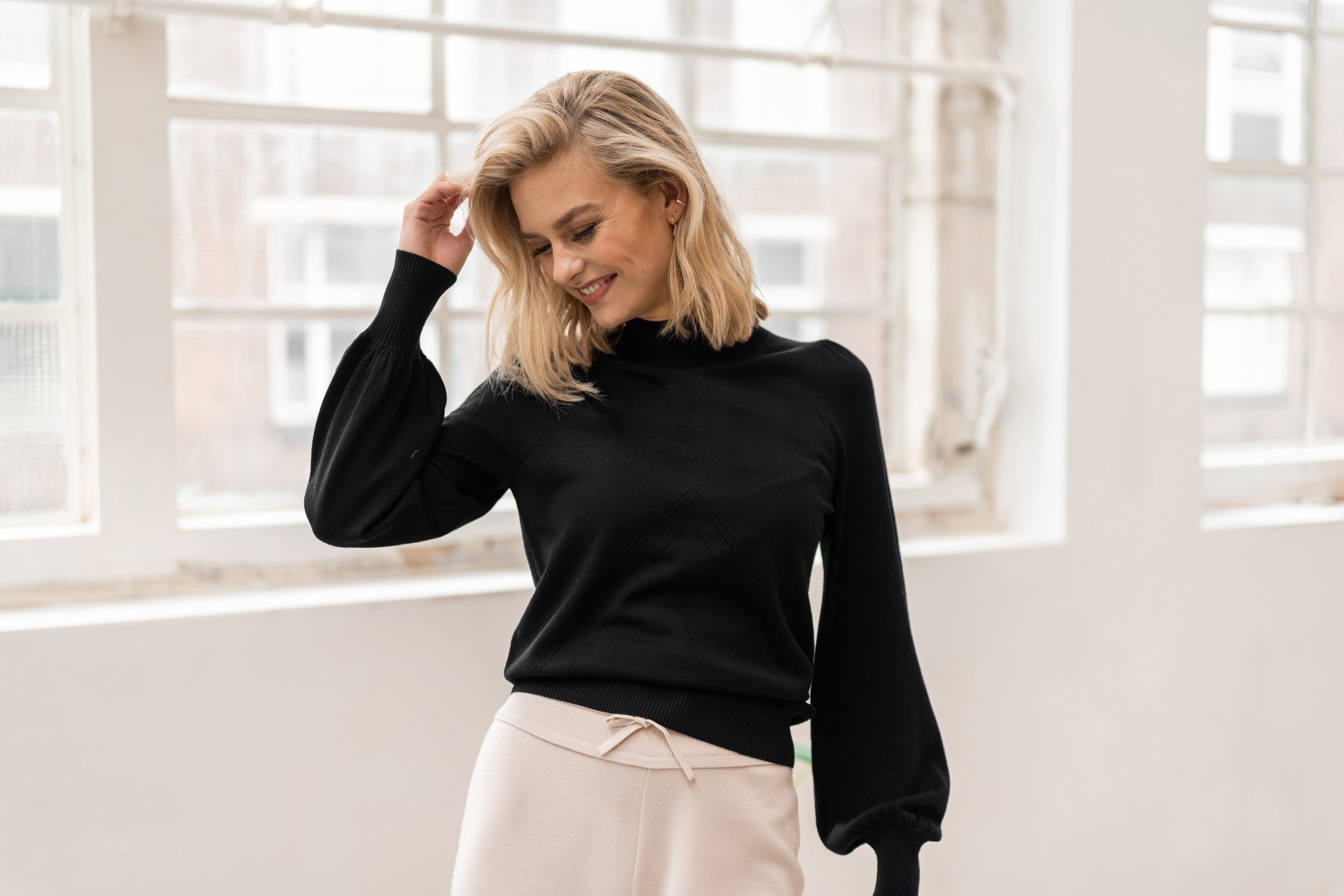 Turtleneck sweater LES SALLES Black