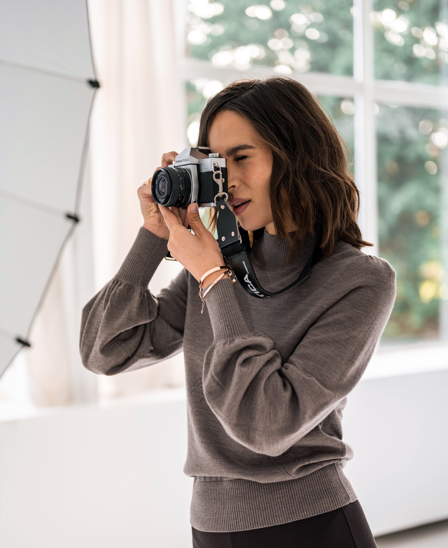 Turtleneck sweater LES SALLES Dark Sand