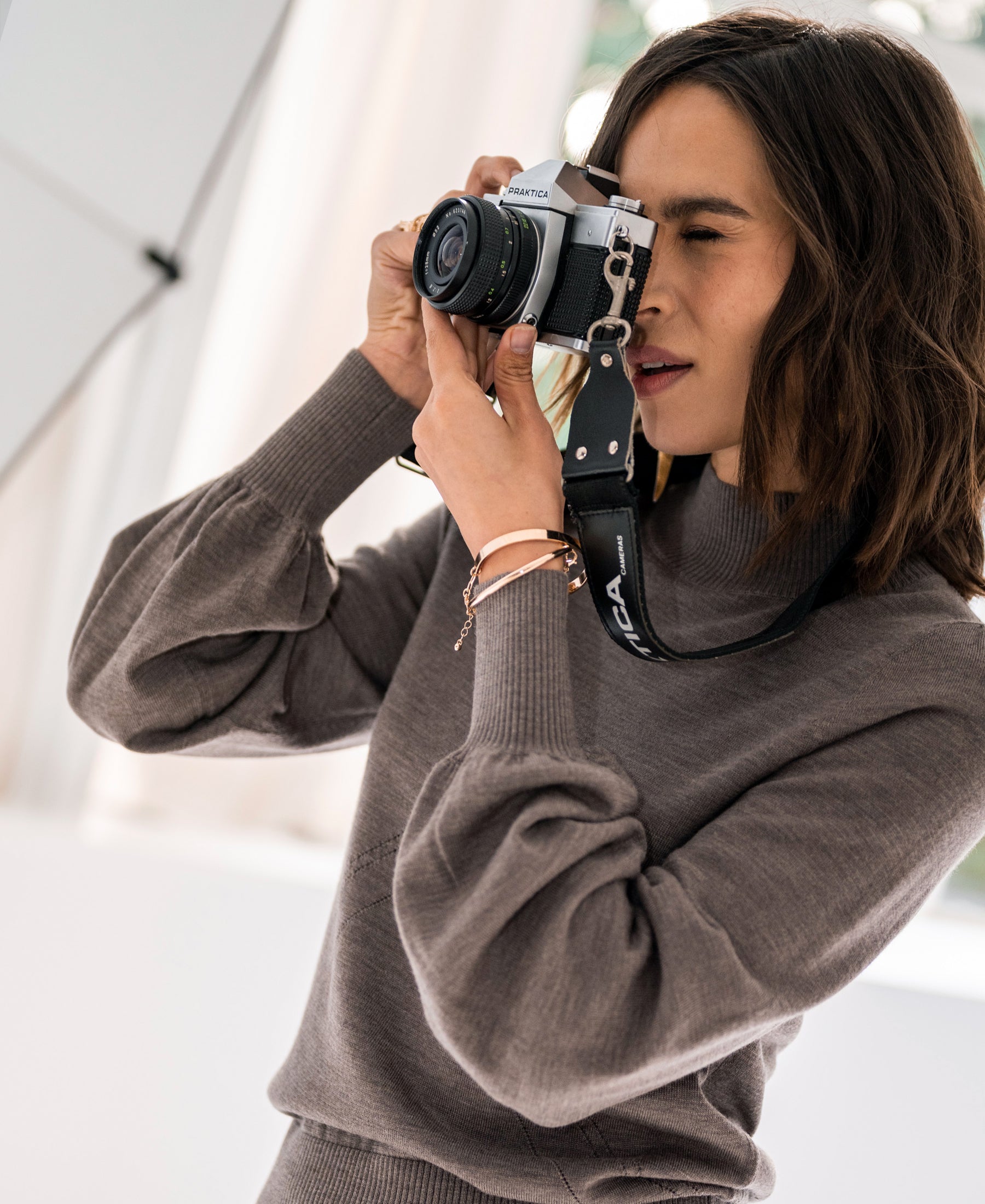 Turtleneck sweater LES SALLES Dark Sand