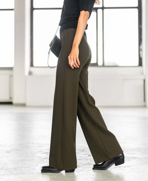 Wide-leg trousers LA POISY Army