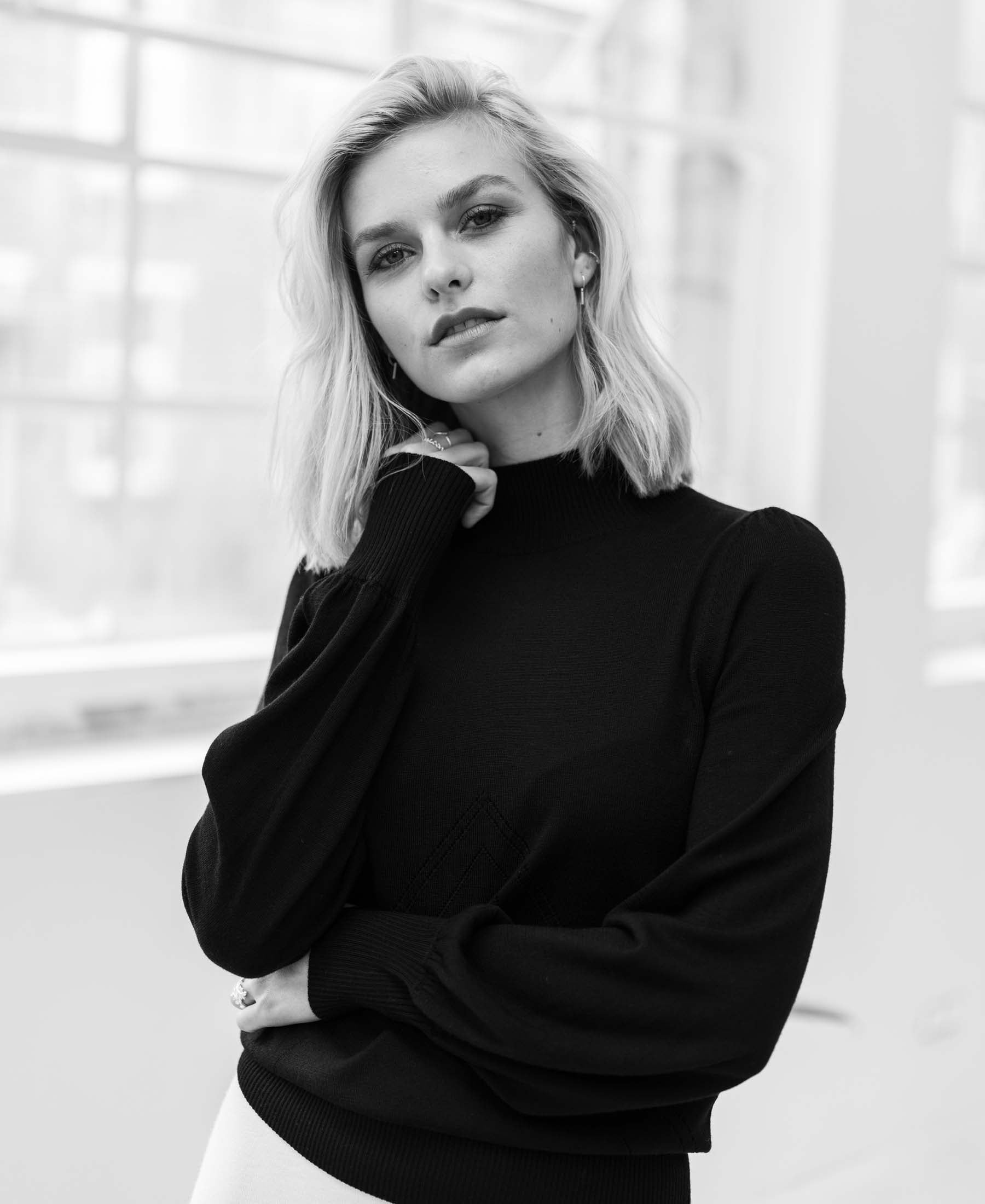 Turtleneck sweater LES SALLES Black